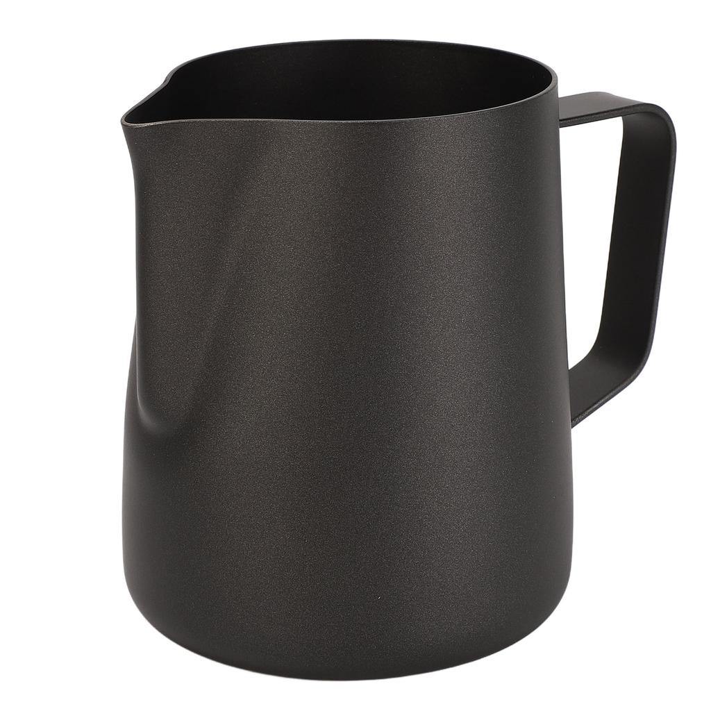 Milchaufschäumbecher 600ml Verdickter Milchaufschäumkrug Edelstahl Aufschäumkrug mit Antihaftbeschichtung für