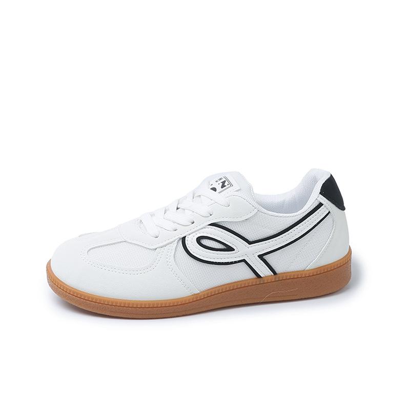 

Retro inner height increase German training shoes for women 2025 new breathable round head lace-up thick sole height increase lightweight board sho 41