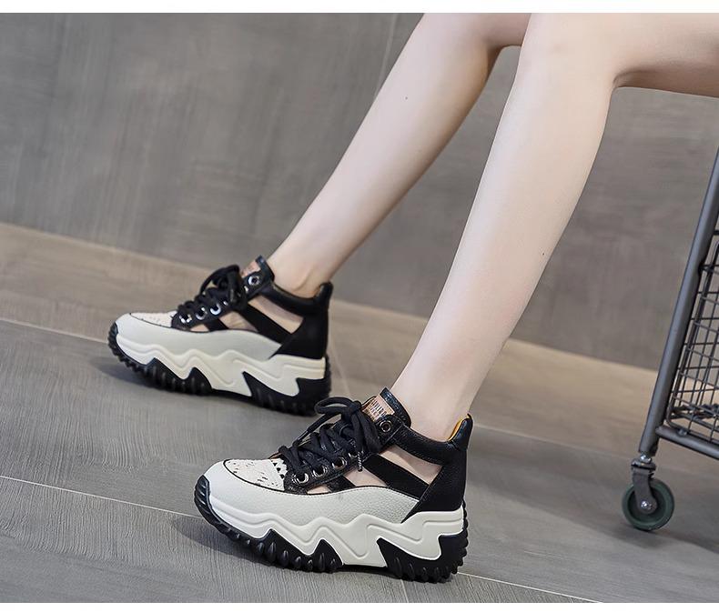 Women's 2024 Spring/Summer Thick-Soled Breathable Sandals & Slippers, Height-Boosting, Versatile Design