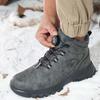 Fashion Steel Toe Work Boots for Men Waterproof Swivel Buckle Safety Shoes High Top Leather Safety Boots Man Winter Anti-slip Work Shoes
