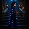 With Oversized Hood Overcoats Lace-up Vintage Hooded Cape New Design LED Halloween Hooded Cloak