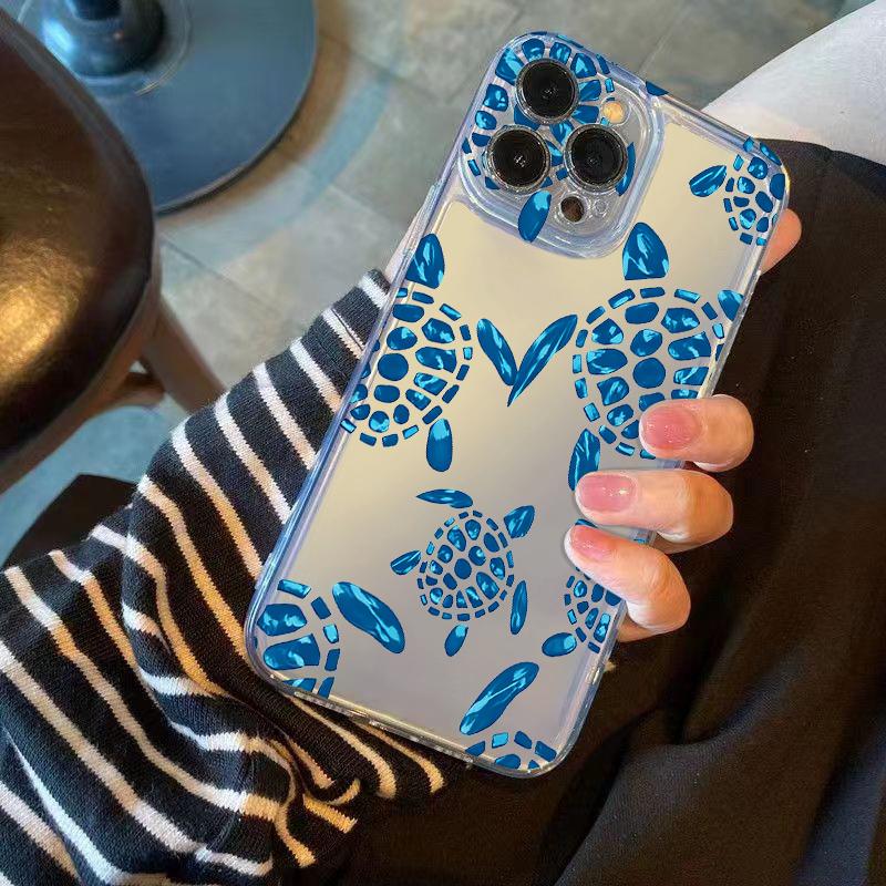 Abstract Turtle Phone Case for iPhone 17 Air 16 15 14 13 12 11 Pro Max Plus Mini  X 8 7 Soft Transparent Cover Fundas Accessory