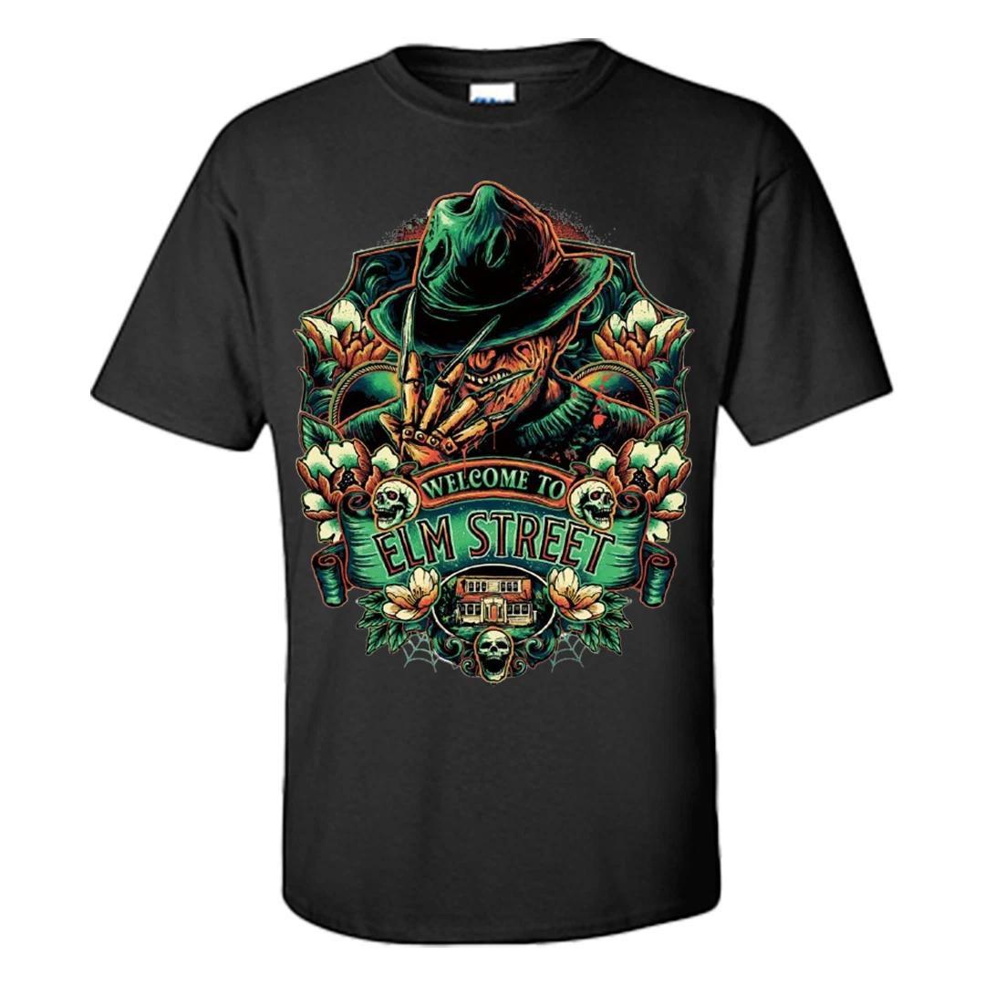 Nightmare on Elm Street T Shirt Freddy Kruger welcome to Elm Street Tee S-XXXL 3XL
