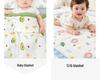 Grade A All-Cotton 6-Layer Baby Bath Towel - Soft, Absorbent, Printed Gauze for Newborns