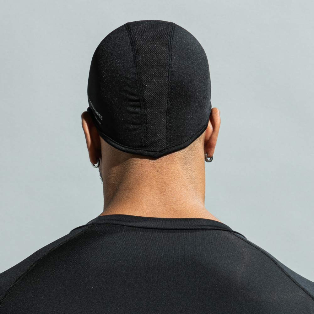 Otafuku Gloves Summer Head Cap UV One Size Fits All [Sweat-Wicking, Quick-Drying, Cool-To-Touch, Deodorizing, Protection, Compression] JW-611 Black,