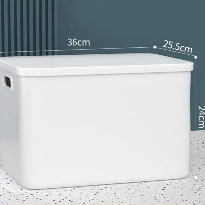 Thickened Transparent Plastic Storage Box Extra Large Clothes Toys Organizer Box with Lid Storage Container Snacks Storage Bin