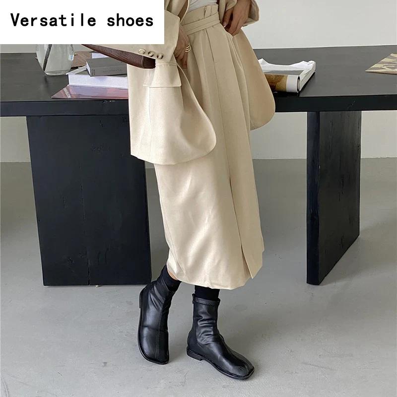 Осенние женские тонкие короткие сапоги — фото 4