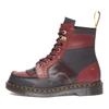 Dr. Martens Couro Vintage Versátil Clássico Moda Botas Martin Curtas Unissex Preto Vermelho 31836146