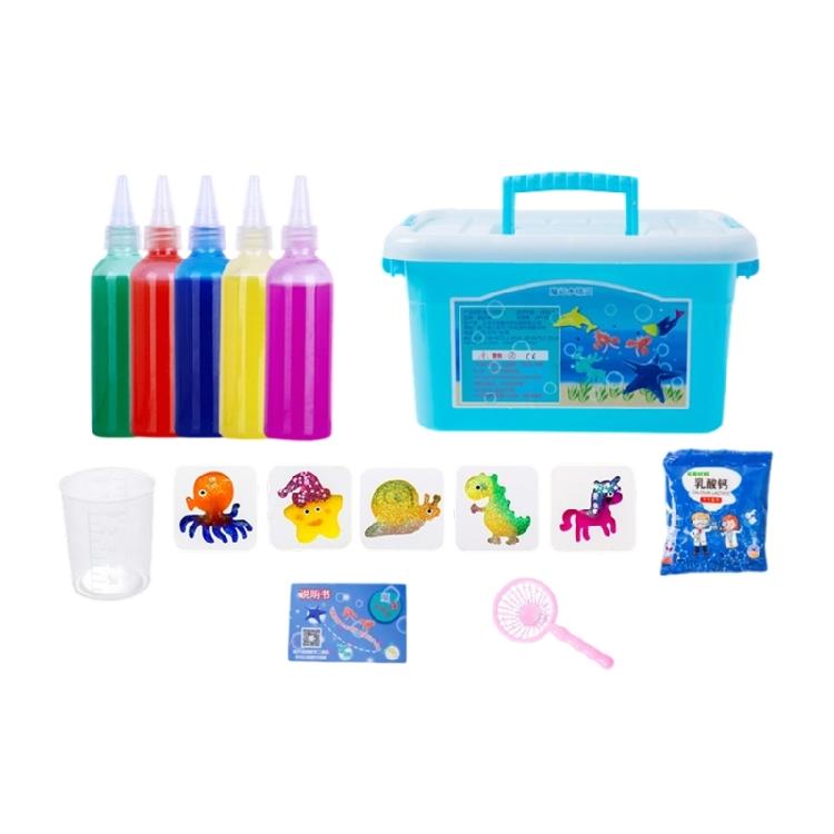 Creative Building Role Play Accessories Magicking Water Gel Toy Easy Carry Case for Kids Ages 5 and Up