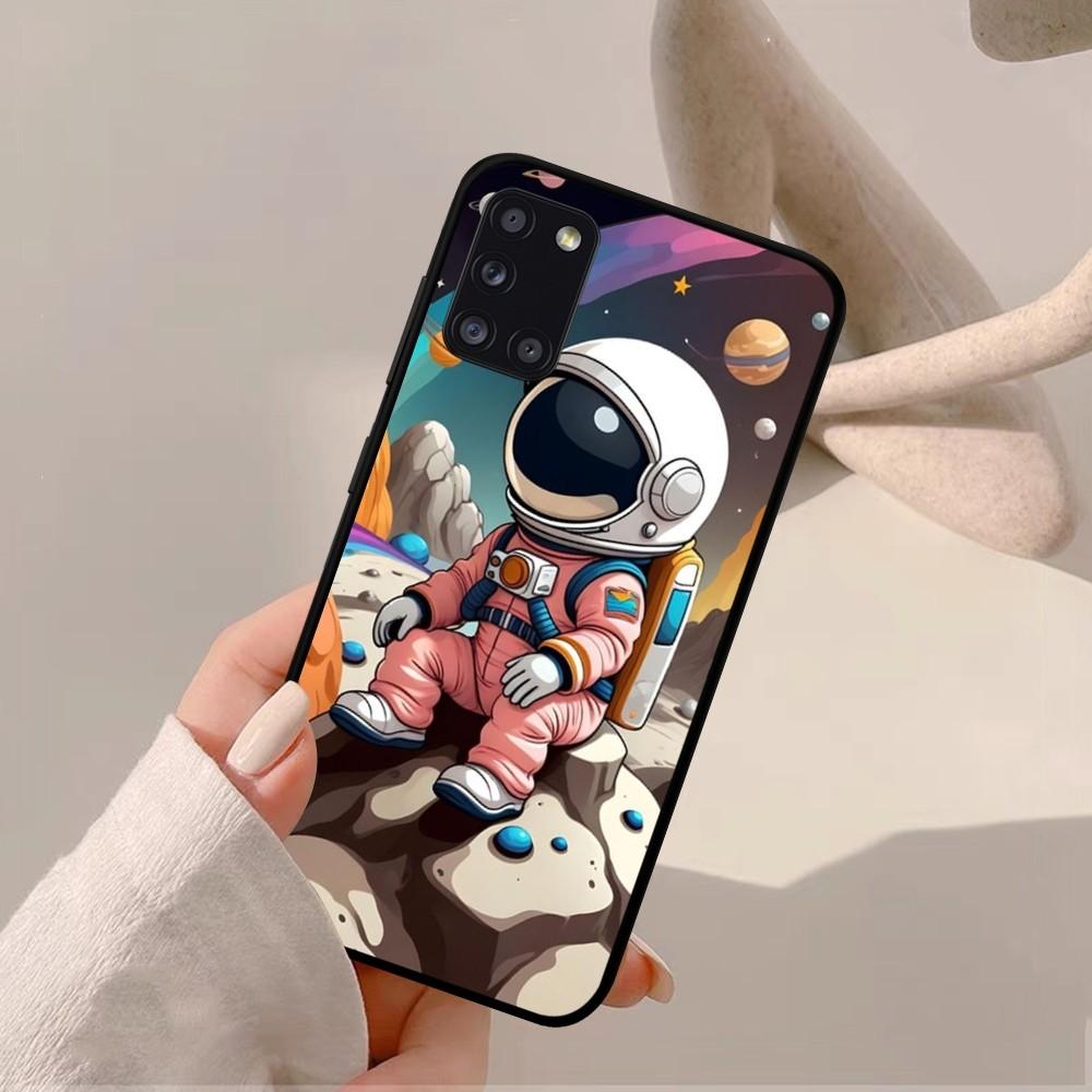 Space Astronaut Cartoon Phone Case For Samsung A 10 11 12 13 20 21 22 30 31 32 40 51 52 53 70 71 72 73 91 13 Shell