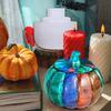 WTEMPO Pumpkin Jar Resin Molds Halloween Storage Box Silicone Molds DIY Epoxy Casting Mold with Lid Mold Candle Holder Item Container Making Molds
