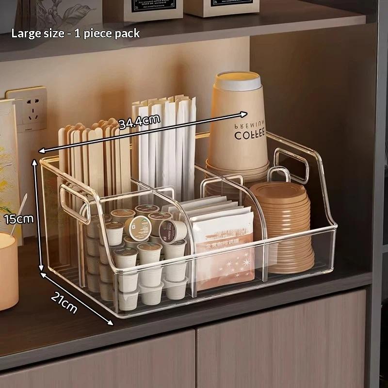 Disposable Cup Holder Stand Coffee Shop Milk Tea Paper Cup Organizer Desktop Storage Rack Vendor Stall Utensils Plastic Square