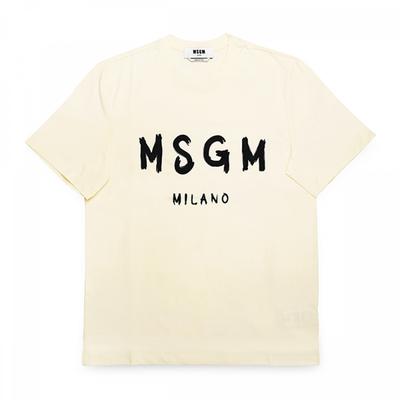 MSgm BruShed Logo Camiseta de Manga Corta para Hombre 2000mm510 200002 02