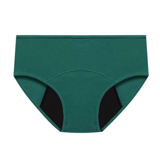 Bawełniane majtki hipsterki dla kobiet Miękkie Pełne Krycie Średni Stan Bielizna na okres Obfity przepływ Nieprzeciekliwe Majtki menstruacyjne