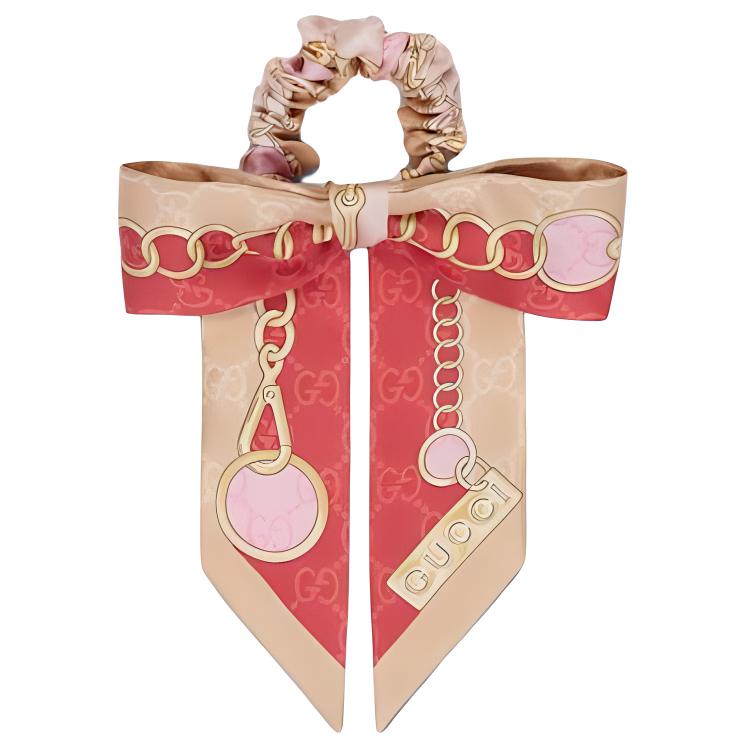

Gucci Bow Decor Silk Hair Tie Women accessories Pink 8056813G0015872 F,Pink