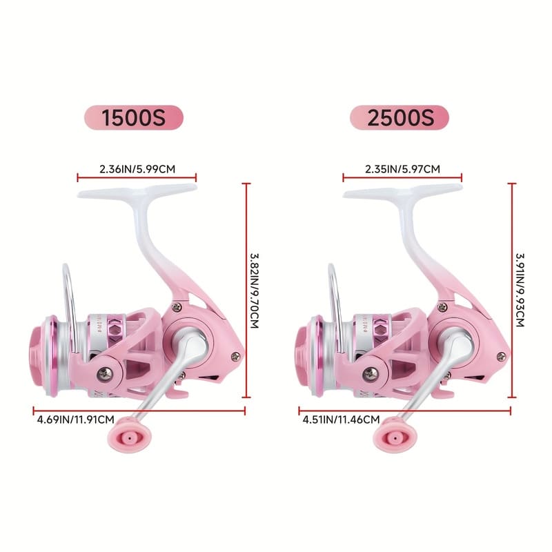 Macaron Color Spinning Fishing Reel  High Speed Gear Ratio Nylon Non-slip Grip Suitable for Freshwater Use Long-distance Casting Lure Micro-objects