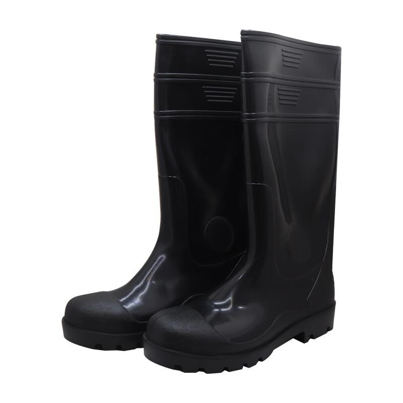 AOTETAYU High-Top Steel Toe Anti-Smash PVC Industrial Rain Boots 39-45