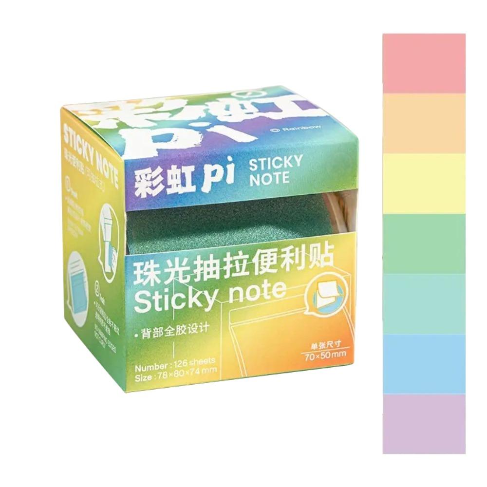 126Sheets Aesthetic Stationery Pull-Out Label Stickers Sticky Notes  School Office