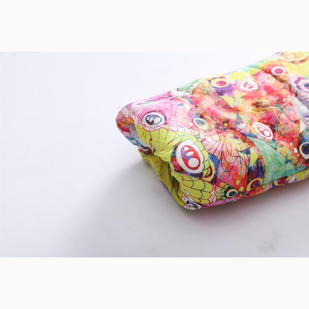 Herbst und Winter Kindermode Cartoon-Druck Jungen und Mädchen im langen Abschnitt des Haarkragens Kapuzenmantel aus Baumwolle