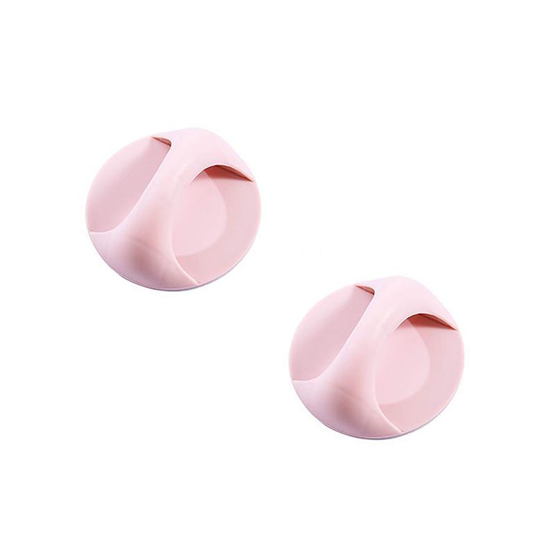 

2 шт. беспробивная дверная ручка круглая липкая ручка для шкафов оконных ящиков гардеробных ручек балконное стеклянное раздвижное устройство розовый