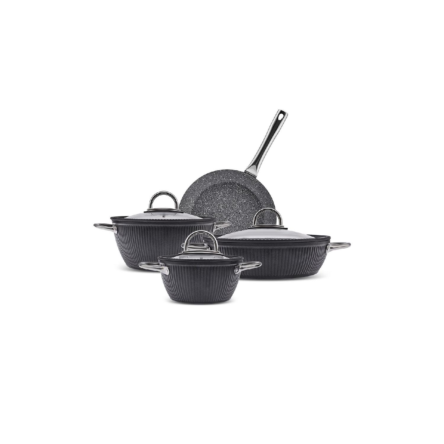 

Biogranit Leona 7 Piece Cookware Set чорний