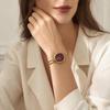 Ultra-thin Curved Strap Square Bangle Watch Solid Color Dial Ladies Wristwatch