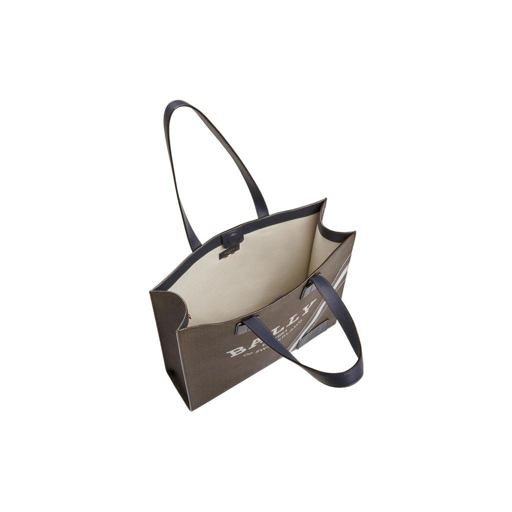 Bally Crystalia Commuter Fashion Classic Monogram Print Tote Bag Women Tote Bags Brown 6301348