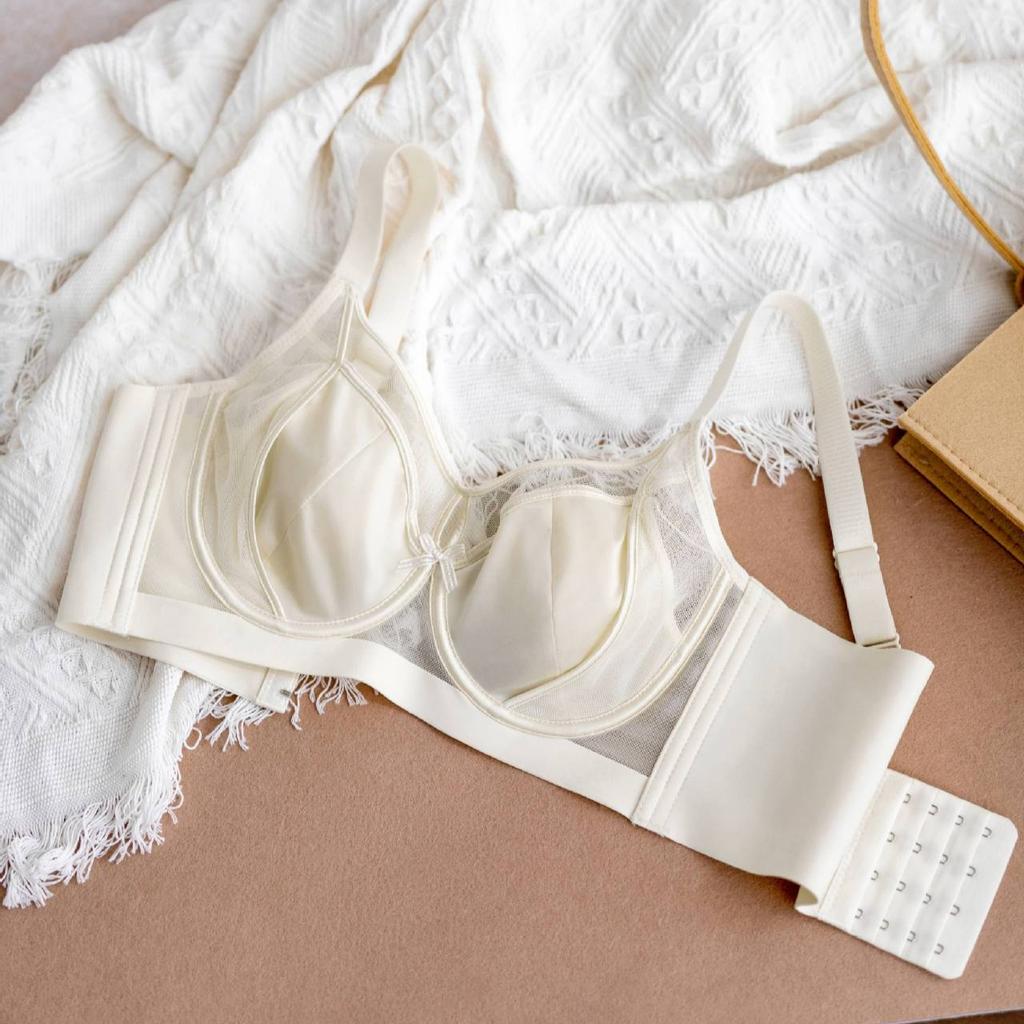 Thin Rabbit Ear Push-up Cup Bra for Large Breasts