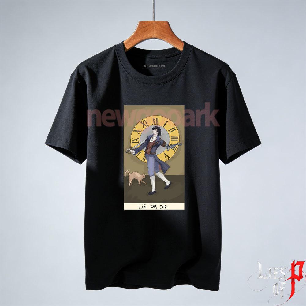 

Roles Play Games Lies of P Graphic T Shirts Women Unisex Game Enthusiast Casual Cartoon Cotton Tshirt Boyfriend Shortsleev Unisex 4XL