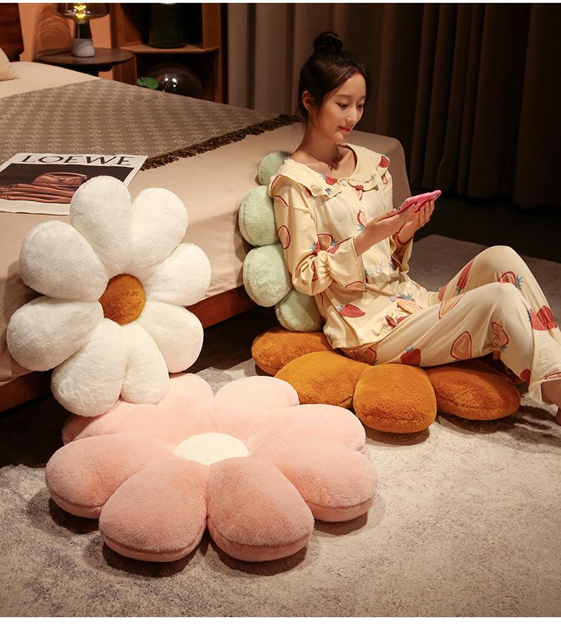 50 cm Malá sedmikráska květinový podsedák Ložnice Podlaha Tatami Polštářek Pohovka Křeslo Zadek Podložka sedáku Opěradlo Polštář Home Decor