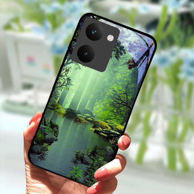 Para Capa Realme P3 Ultra 5G Capa à Prova de Choque Concha Traseira de Vidro Temperado Para-choque Para Capa de Telefone Realme P3ultra 5G RMX5030 Coque