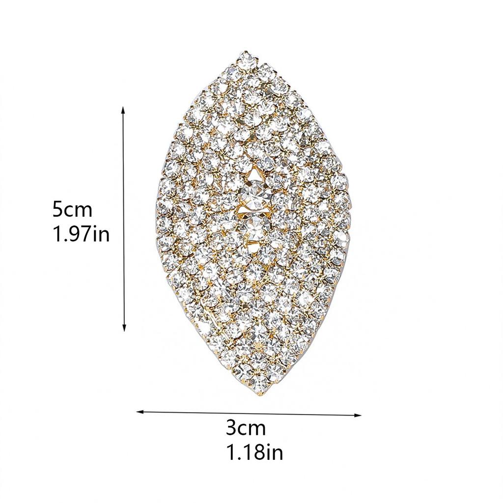 High-Grade Luxury Crystal Ring Temperament Shining Opening Adjustable Women's Ring Party Ring