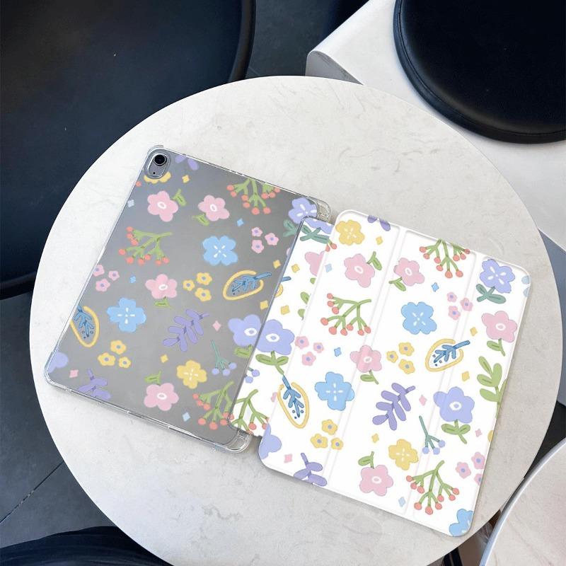 Floral Smart PU Case for IPad 10th Generation IPad Air 5 4 IPad Pro 11 2022 2018 9.7 5/6th Air 2/3 10.5 10.2 7th 8th 9th Gen