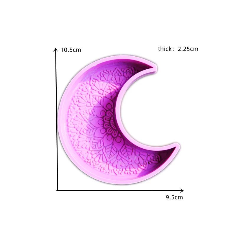 Star Scented Candle Silicone Mold 3D Mandala Crescent Moon Arched Plaster Mould Eid Mubarak Ramadan Decor Making Tools Ornaments