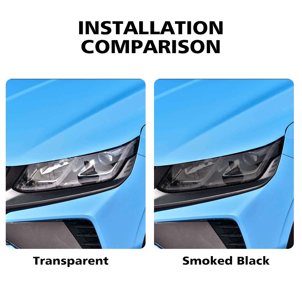 For Geely Coolray Coolray L High Gloss Smoke Black Pre-Cut Headlight Protection Film TPU PPF Kit Anti-Scratch Vinyl Wrap Cover