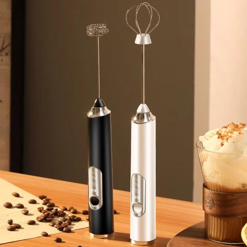 USB Rechargeable Electric Milk Frother Handheld Foam Mixer Kitchen Gadget Egg Beater  Baking