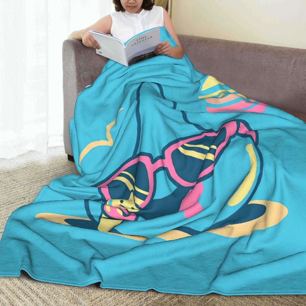 D-Dragon Quest Schleim Flanelldecke Winter Warme Überwurfdecke für Mädchen Jungen Couch Bett Bequeme Tagesdecke Sofabettbezug
