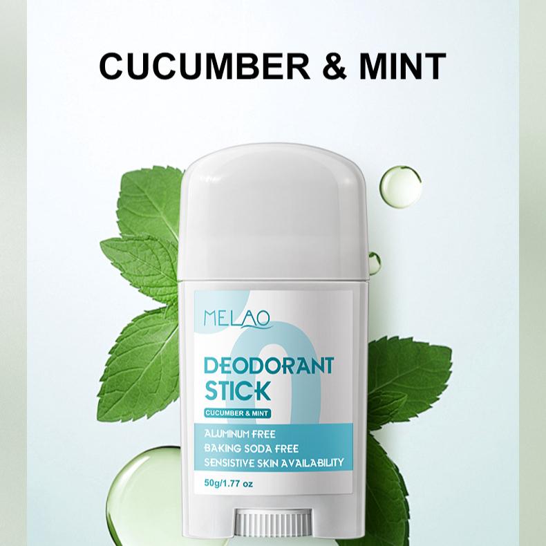 

Твердый бальзам для дезодорации запаха подмышек Антиперспирант стик Без алюминия Нежный аромат #CUCUMBER & MINT