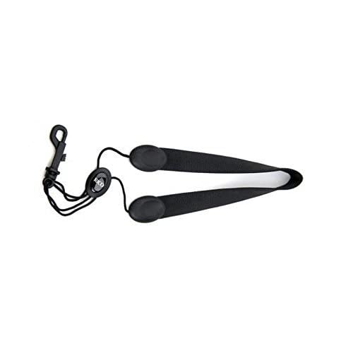 D'Addario WoodWinds Fabric Neck Strap with Snap Hook for Soprano and Alto Saxophones, SJA13, Black