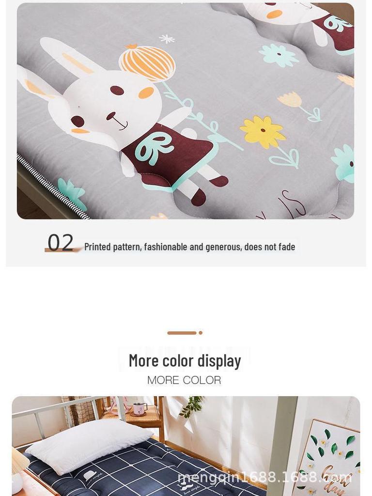 Thickened Soft Foldable Mattress Pad for Dormitory Bunk Bed