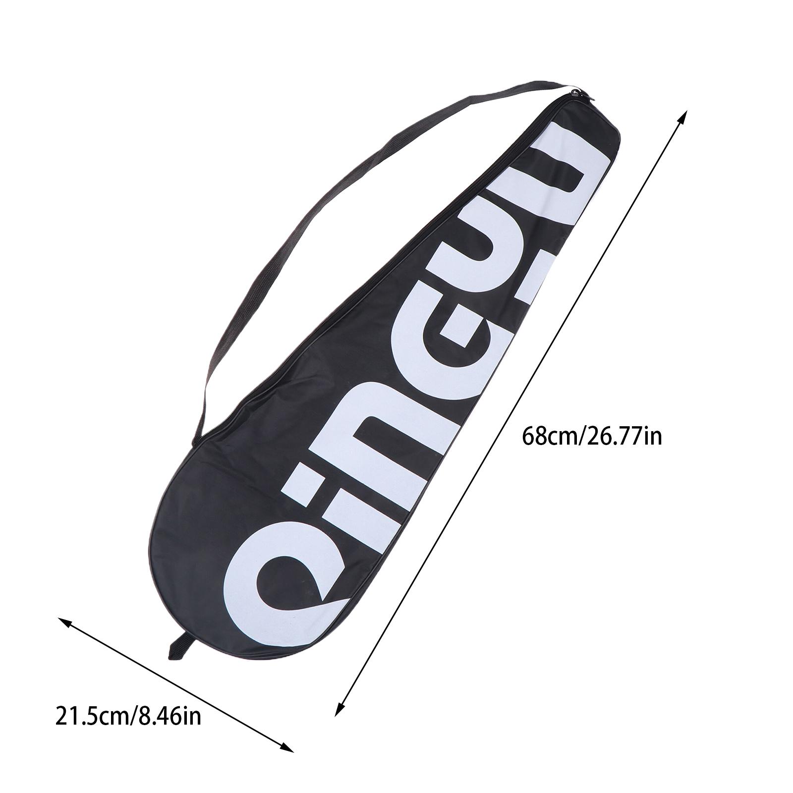 

Чехол для ракетки для бадминтона, сумка для переноски ракетки через плечо, чехол для тенниса, держатель для хранения, защитный чехол для ракеток из ткани Оксфорд A1