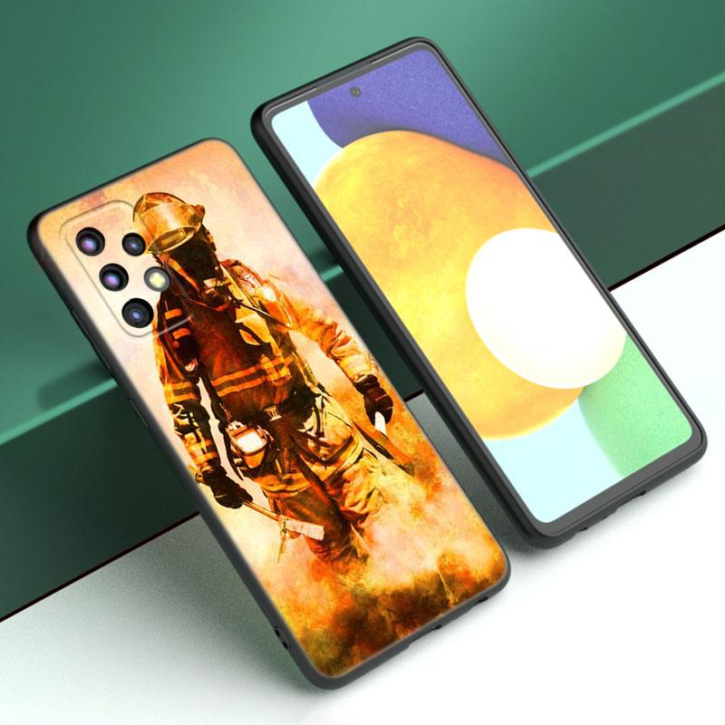 Firefighter Heroes Fireman Case For Samsung A13 A22 A24 A32 A23 A25 A34 A35 A52S A53 A54 A55 A73 A12 A14 A15 A31 A33 A50 A51 A72