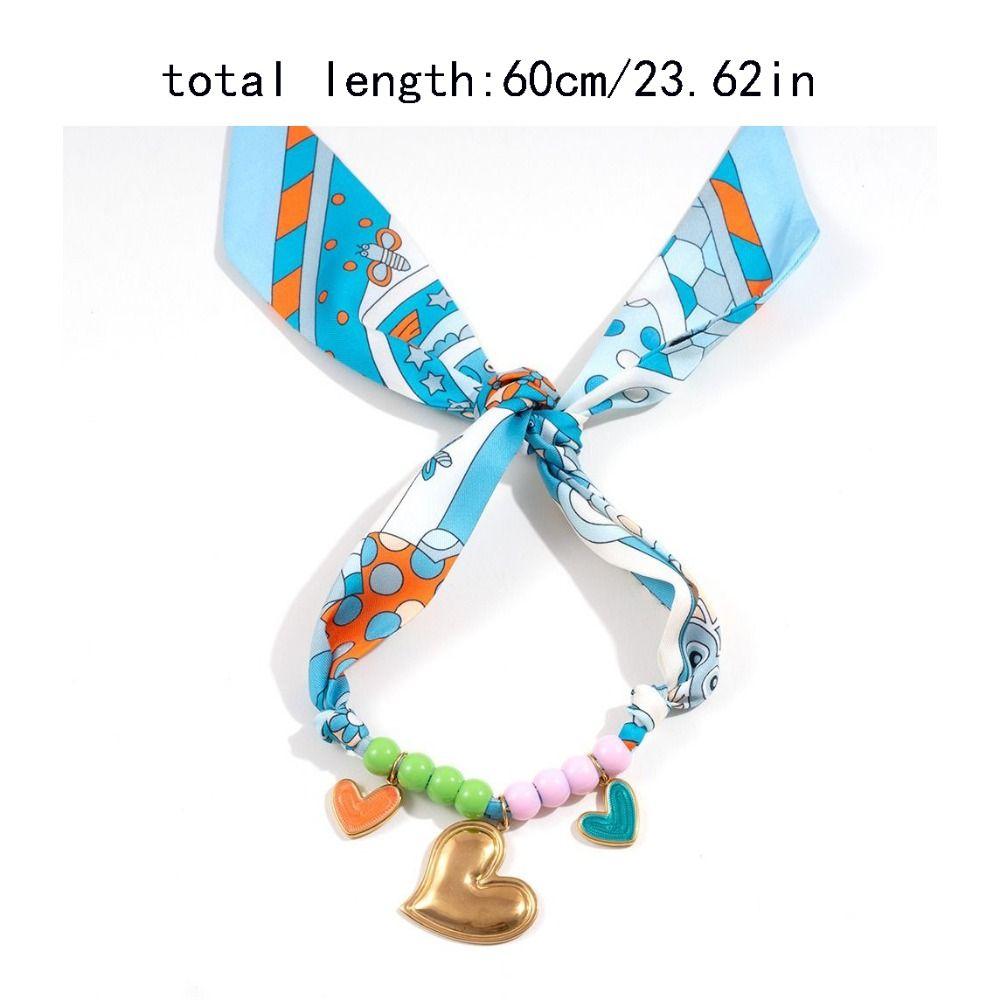 Ethnic Style Sweet Pendant Necklace Personality Bag Accessories Creative Colorful Headscarf  Male
