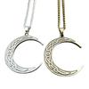 Elegant Celtic Crescent Moon Alloy Pendant Necklace