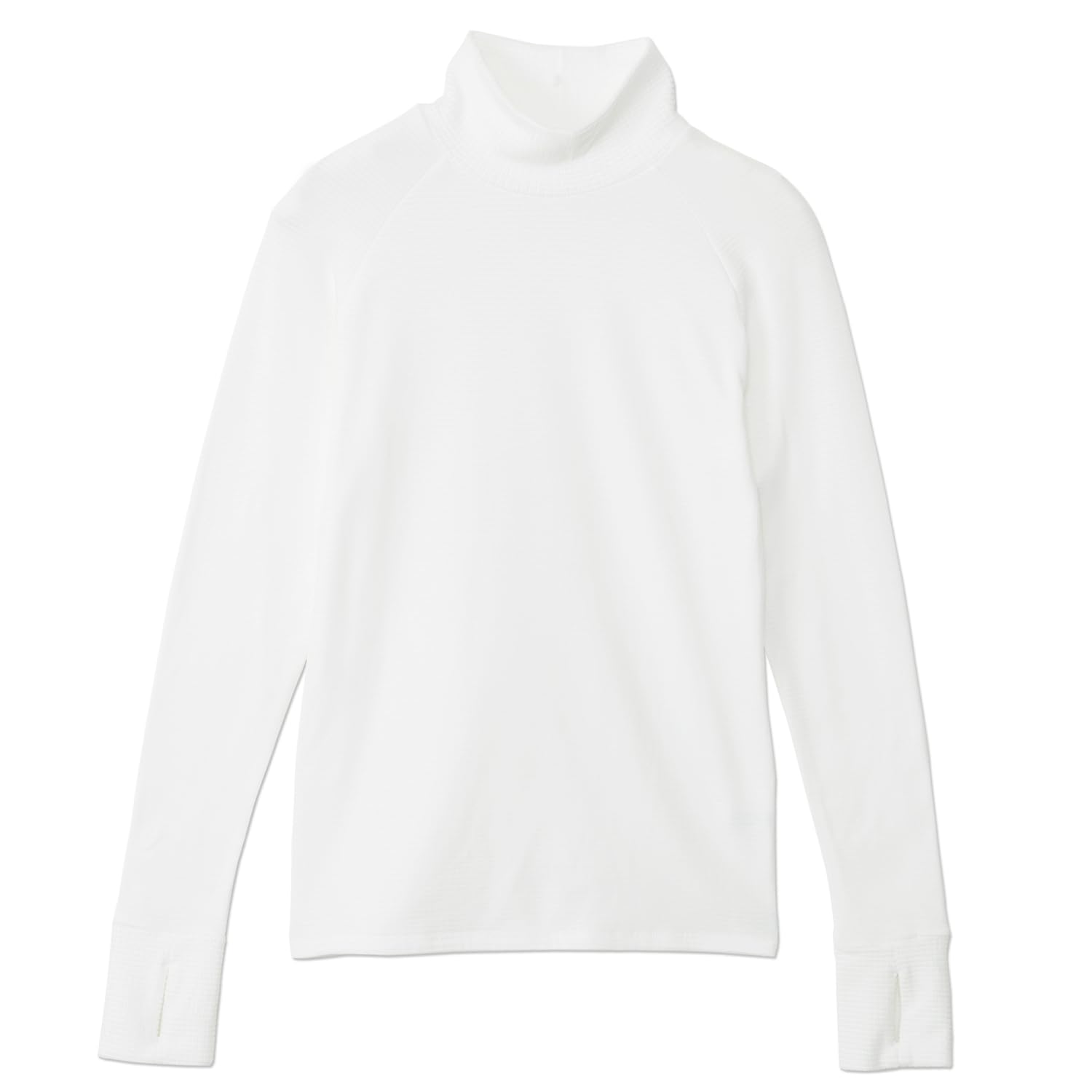 

Футболка BVD с мгновенным согревом, женская, с высоким воротом, с рукавами 10/10 и отверстиями для больших пальцев, флисовая подкладка GRID-TEC, цвет молочный