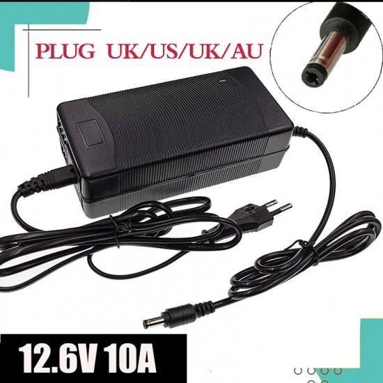 12.6V 10A battery charger fast charge 18650 lithium ion 3 series 12V lithium battery pack high quality charger EU/US/AU/UK Plug US