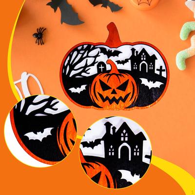 Halloween Pumpkin Decoration Ornament Horror Venue Layout Hanging Sign Pendant for Home