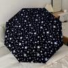 1 szt. Parasol z wzorem gwiazd i kółek, Parasol z automatycznym otwieraniem i zamykaniem, Wysokiej jakości parasol, Idealny prezent dla niej 215