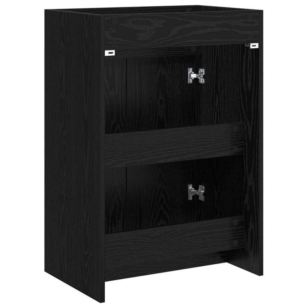 Koupelnová skříňka pod umyvadlo Černý dub 56 x 37,5 x 81 cm Dřevotříska