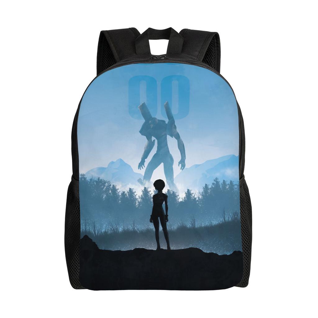 Custom EVA Evangelions Backpack Men Women Casual Bookbag for School College Manga Bags